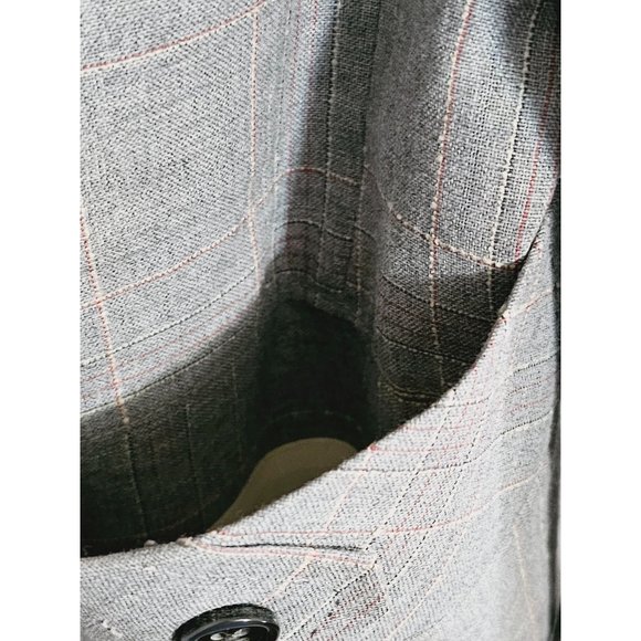 Washington Clothiers Wool Blend Plaid Blazer Size 40 Slim Gray - Picture 9 of 12